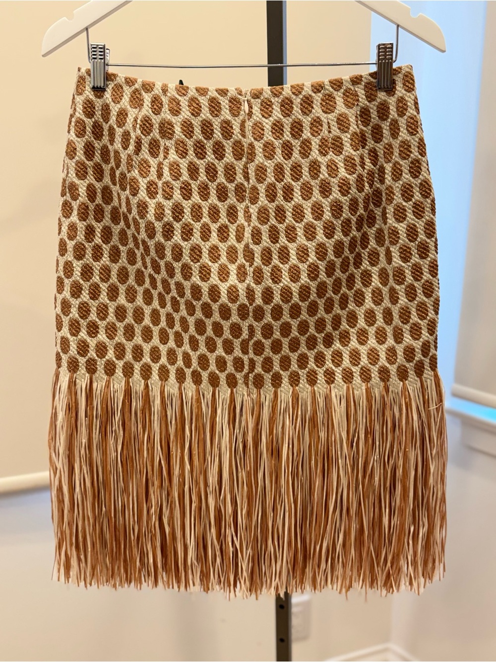Sara Roka Raffia Fringe Skirt - Picture 5 of 8
